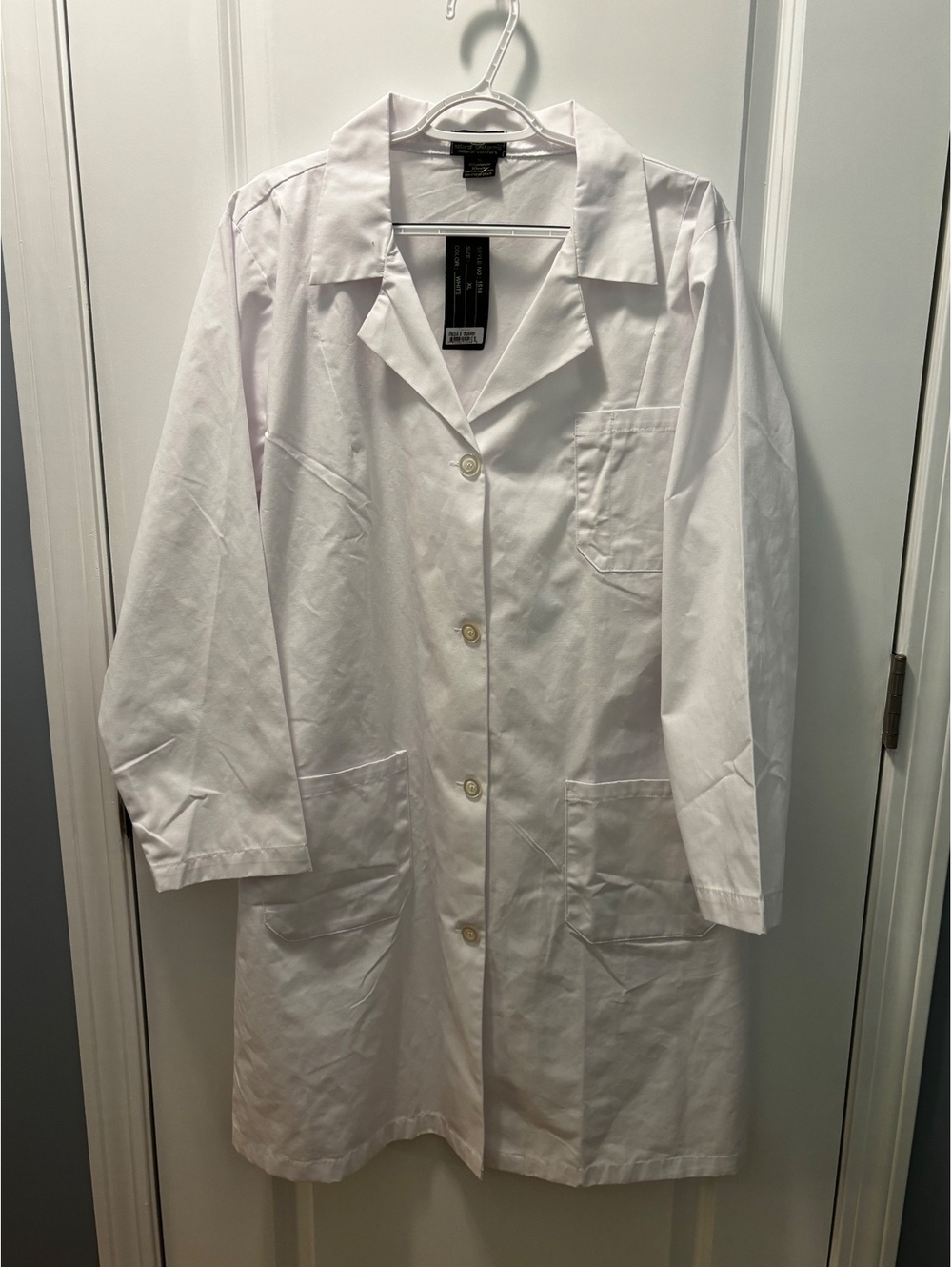 Natural Uniforms Natural Comfort Lab Coat Size XL